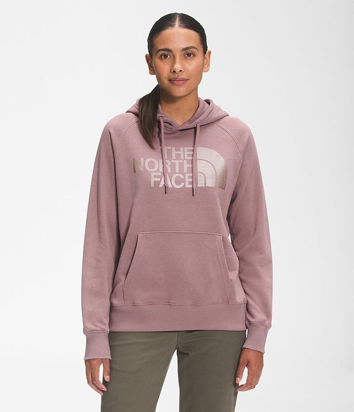 The North Face Hoodie Dames Luxe Half Dome Pullover KZQA47928 - Lichtpaars